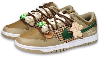 【定制鞋款】耐克Dunk Low复古“姜饼” DJ6188-200(TeamF-男款姜饼人S-BOX) Lookbook 【定制鞋款】耐克Dunk Low复古“姜饼” DJ6188-200(TeamF-男款姜饼人S-BOX)