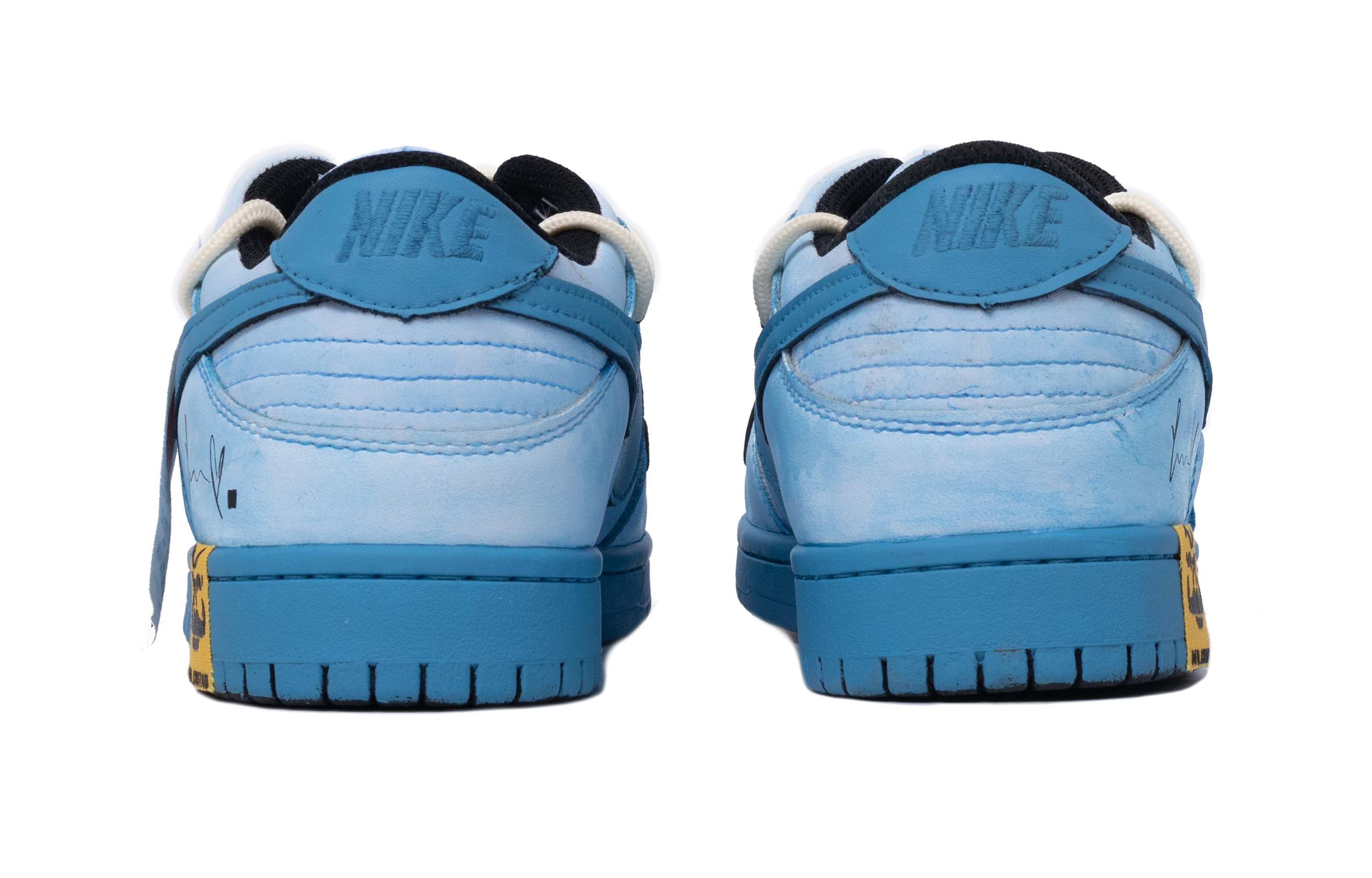 Shop [Zapatos Personalizados] Nike Dunk Low Retro 'Azul Glaciar' DJ6188-101(TeamM-男款隐雾冰川冰川蓝)