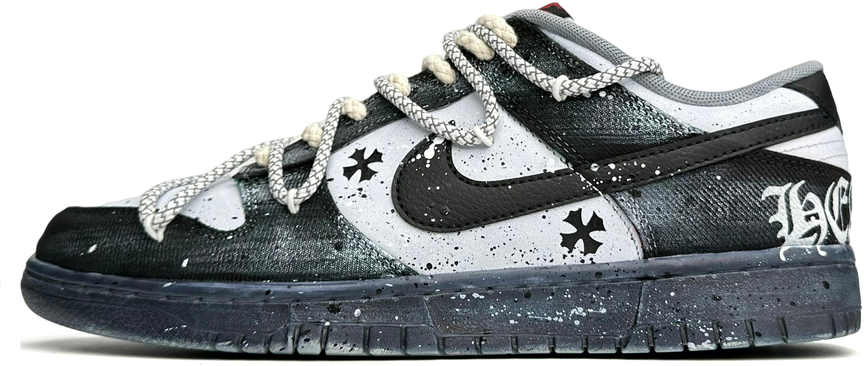 custom-shoes-nike-dunk-low-retro-gothic-tie-dye-grey-black