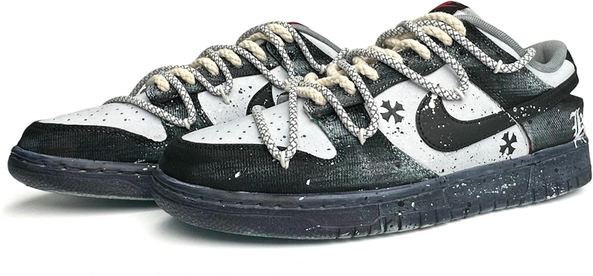 カスタム ダンク ロー "ゴシックタイダイ グレーブラック" DV0827-100(Team87-暗黑哥特男款灰黑) Lookbook カスタム ダンク ロー "ゴシックタイダイ グレーブラック" DV0827-100(Team87-暗黑哥特男款灰黑)