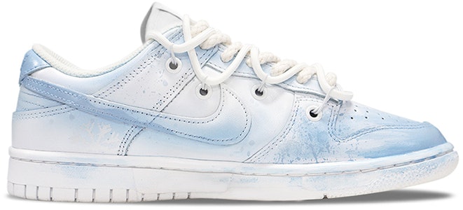 나이키 덩크 로우 레트로 '그라데이션 수작업 화이트 블루' DJ6188-101(TeamTwo-男款解构雾霾蓝雪花) Order 나이키 덩크 로우 레트로 '그라데이션 수작업 화이트 블루' DJ6188-101(TeamTwo-男款解构雾霾蓝雪花)