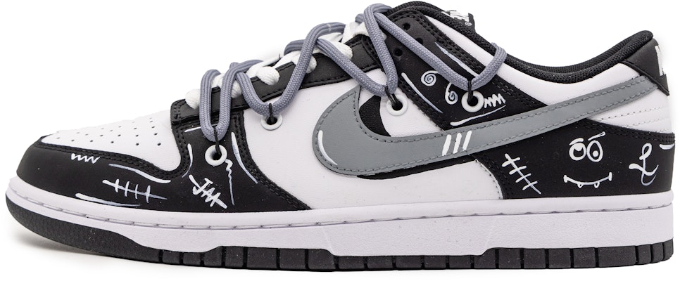 【客製球鞋】 Nike Dunk Low Retro 解構 塗鴉 塗鴉怪 百搭 低筒 滑板鞋 男款 黑白 Buy 【客製球鞋】 Nike Dunk Low Retro 解構 塗鴉 塗鴉怪 百搭 低筒 滑板鞋 男款 黑白