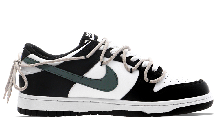 Lookbook [Sepatu Custom] Nike Dunk Low Retro 'Grafiti Putih Hitam Hijau' DD1391-100(Team34-活力青春男款)