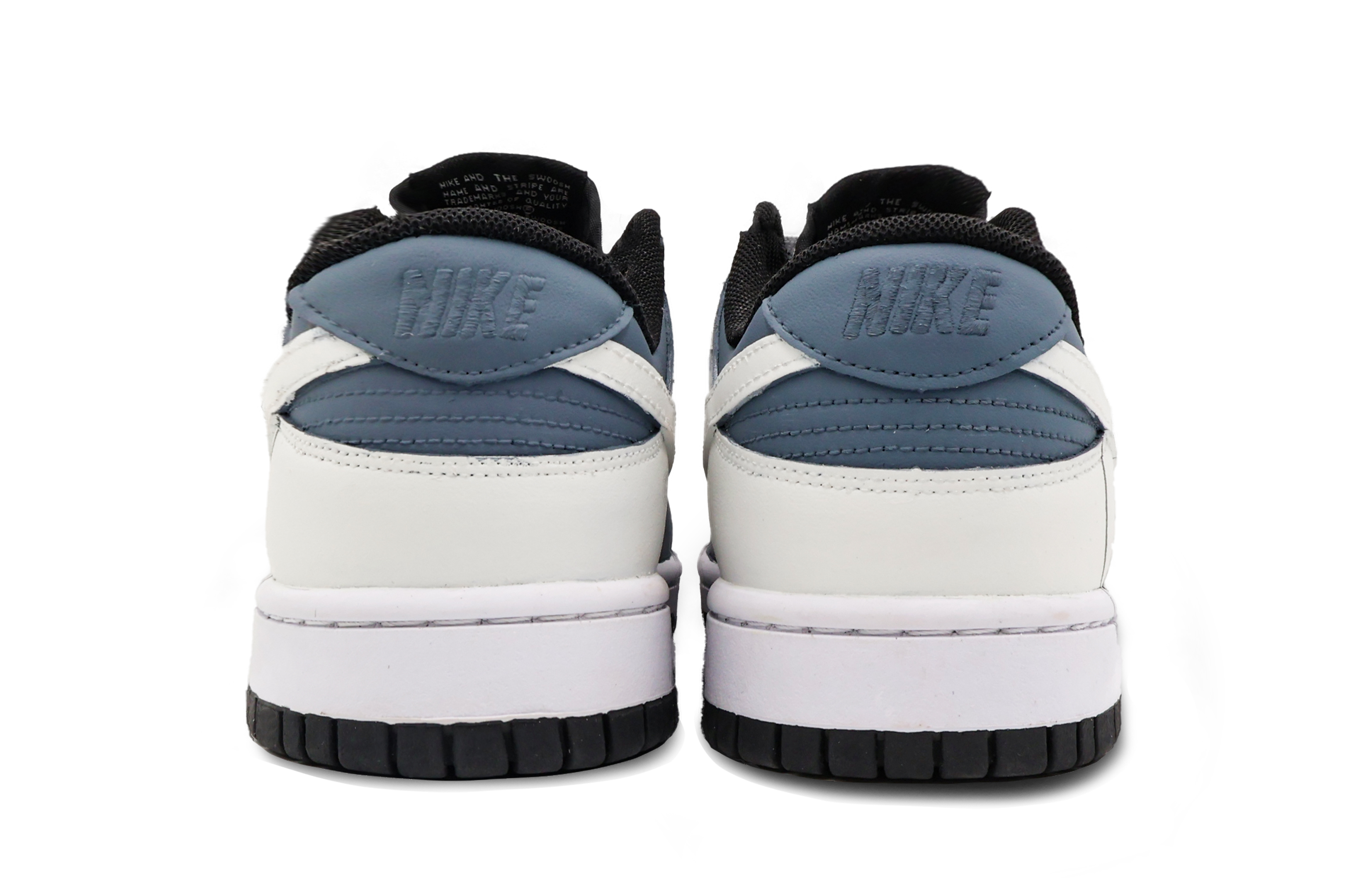 Shop [Sepatu Custom] Nike Dunk Low Retro 'Abu Biru Putih' CW1590-100(Team53-女款无月夜S-BOX)