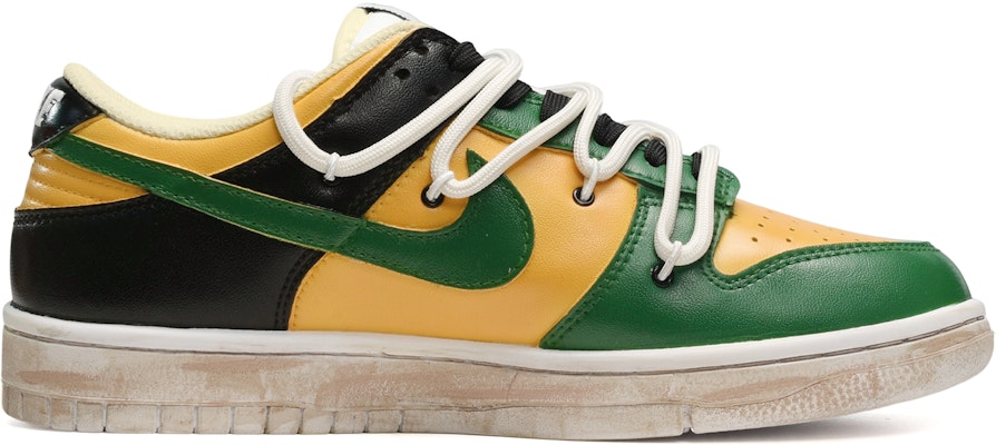 【定製球鞋】 Nike Dunk Low Retro 復古風 小恐龍 低幫 板鞋 男款 綠黃黑 Order 【定製球鞋】 Nike Dunk Low Retro 復古風 小恐龍 低幫 板鞋 男款 綠黃黑