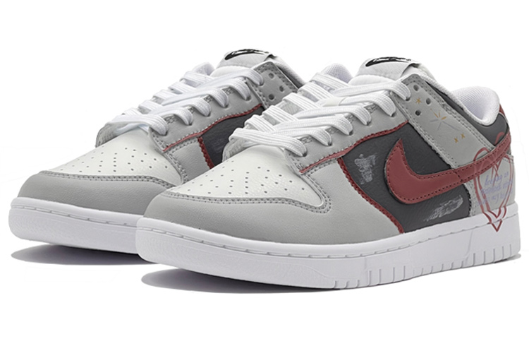 Lookbook 【定製球鞋】Nike Dunk Low Retro 秋冬穿搭 復古風 怦然心動 愛心 復古 休閒 低幫 板鞋 男款 灰黑紅