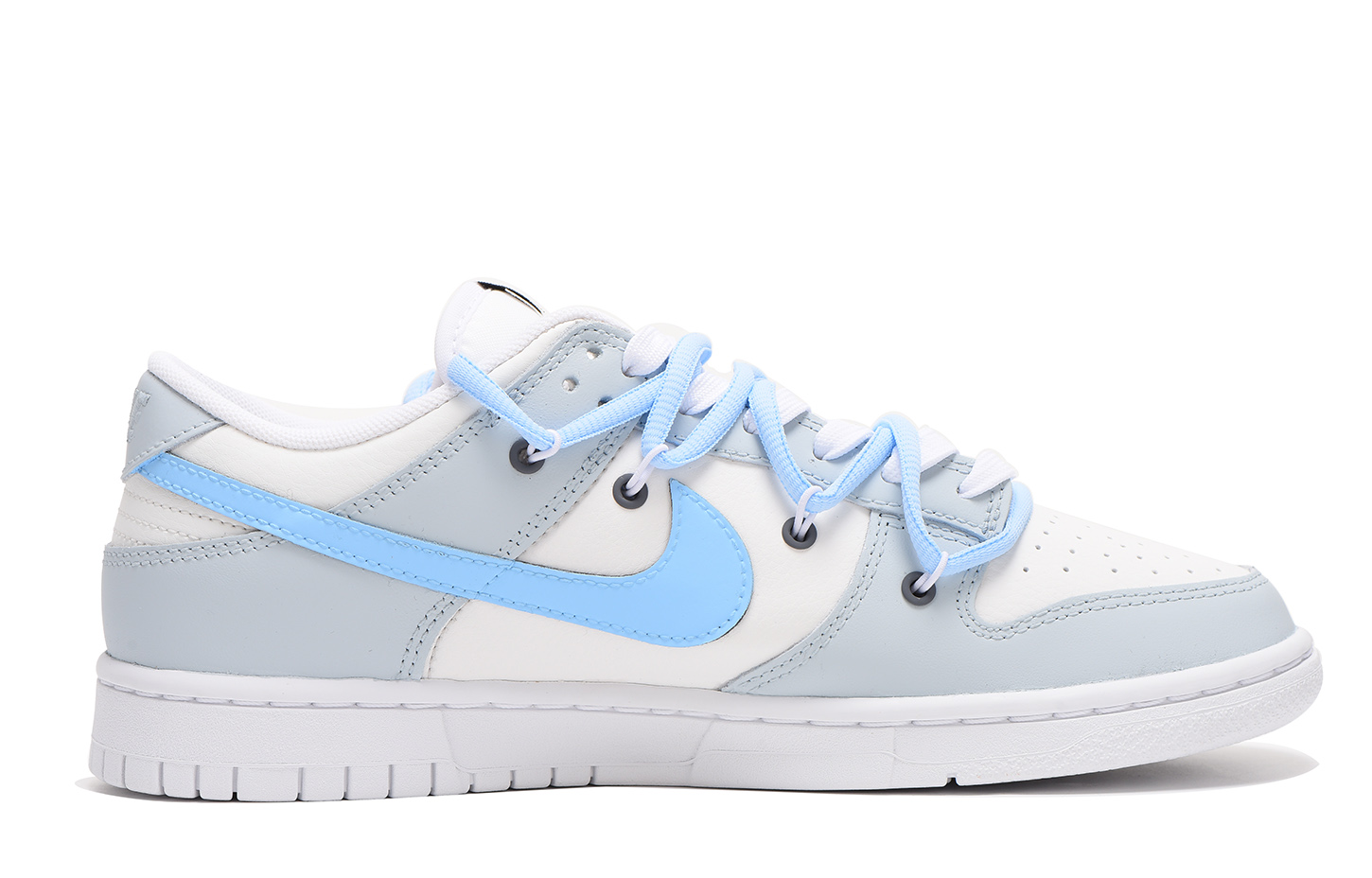 Lookbook 나이키 덩크 로우 레트로 '회색 파랑' (커스텀) DJ6188-101(Team拾伍-男款灰蓝电玩SBOX)