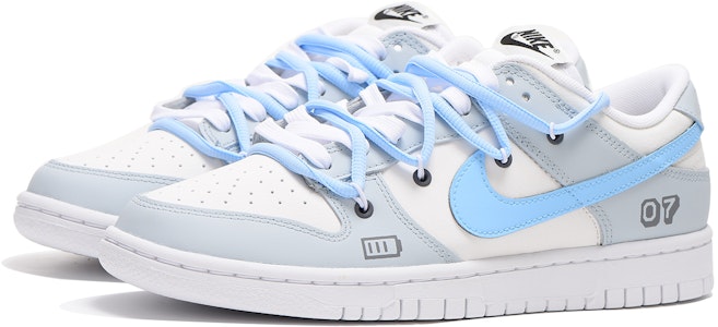 【定制球鞋】Nike Dunk Low Retro 國慶出遊主題 高街 解構 電玩 情侶 高街 低幫 板鞋 男款 灰藍 Shop 【定制球鞋】Nike Dunk Low Retro 國慶出遊主題 高街 解構 電玩 情侶 高街 低幫 板鞋 男款 灰藍