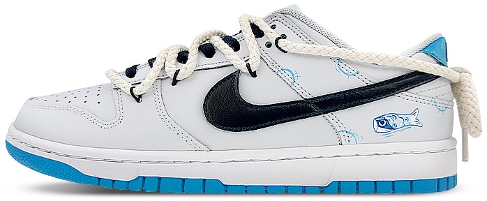 custom-shoes-nike-dunk-low-retro-grey-blue-koi
