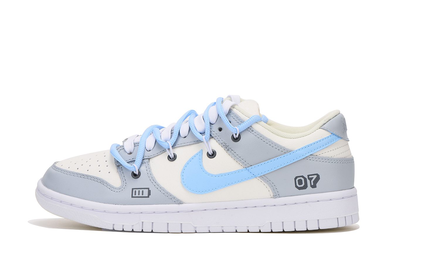 Buy [Zapatillas Personalizadas] Nike Dunk Low Retro 'Gris Azul Metaverso' DJ6188-101(Team拾伍-男款电玩三S-BOX)