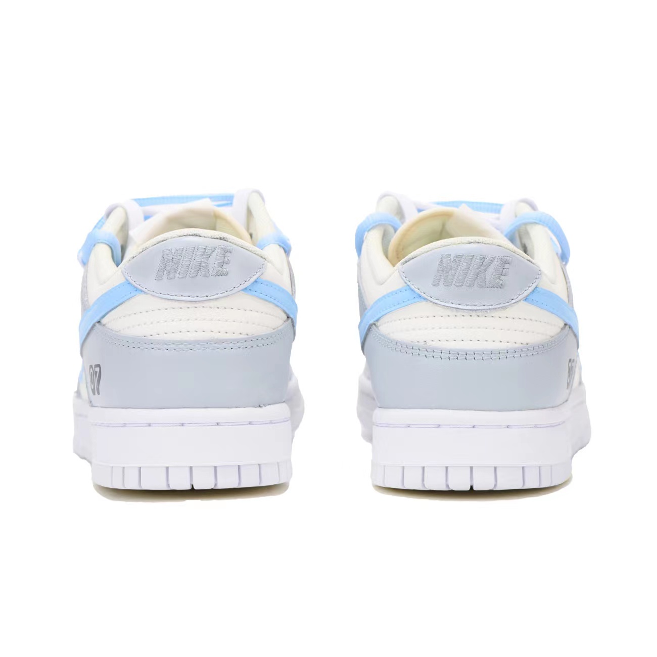 Shop [Zapatillas Personalizadas] Nike Dunk Low Retro 'Gris Azul Metaverso' DJ6188-101(Team拾伍-男款电玩三S-BOX)