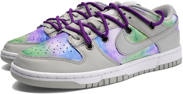 나이키 덩크 로우 레트로 '회/파/보/녹 타이다이 디컨' DD1391-103(TeamI-男款解构鞋带紫提乌龙) Lookbook 나이키 덩크 로우 레트로 '회/파/보/녹 타이다이 디컨' DD1391-103(TeamI-男款解构鞋带紫提乌龙)