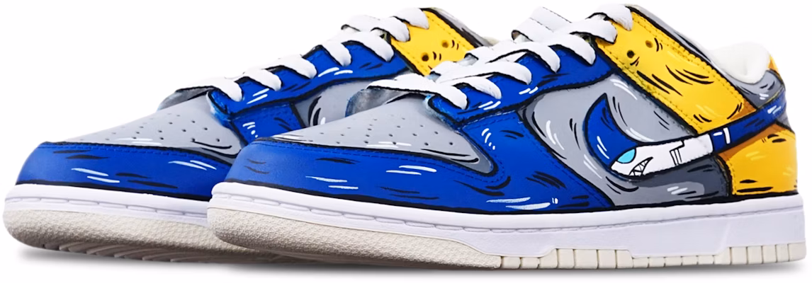 나이키 덩크 로우 레트로 '회/파/노 상어 미사일' (55) DJ6188-100(TeamT-鲨鱼灰蓝黄S-BOX) Lookbook 나이키 덩크 로우 레트로 '회/파/노 상어 미사일' (55) DJ6188-100(TeamT-鲨鱼灰蓝黄S-BOX)