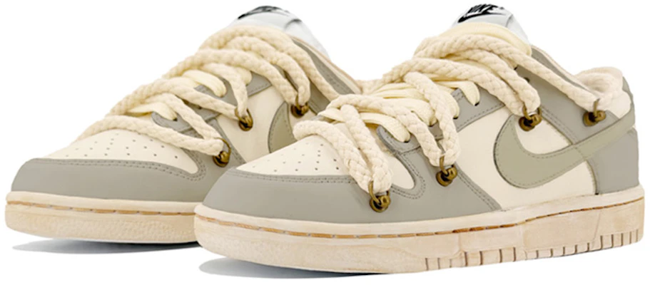 【定制鞋款】耐克Dunk低帮复古“灰色奶油破旧款” DJ6188-101(TeamK-象牙灰QD) Lookbook 【定制鞋款】耐克Dunk低帮复古“灰色奶油破旧款” DJ6188-101(TeamK-象牙灰QD)