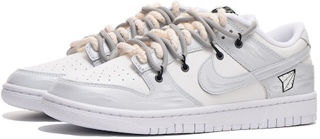 【定制鞋】耐克Dunk低帮复古“灰色解构涂鸦” DJ6188-101(Team拾伍-男款米白纸飞机解构) Lookbook 【定制鞋】耐克Dunk低帮复古“灰色解构涂鸦” DJ6188-101(Team拾伍-男款米白纸飞机解构)