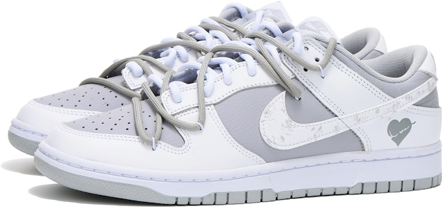 나이키 덩크 로우 레트로 '회색 해체 알파벳' (custom shoes is implied) DJ6188-003(Team拾伍-男款灰爱心二) Lookbook 나이키 덩크 로우 레트로 '회색 해체 알파벳' (custom shoes is implied) DJ6188-003(Team拾伍-男款灰爱心二)