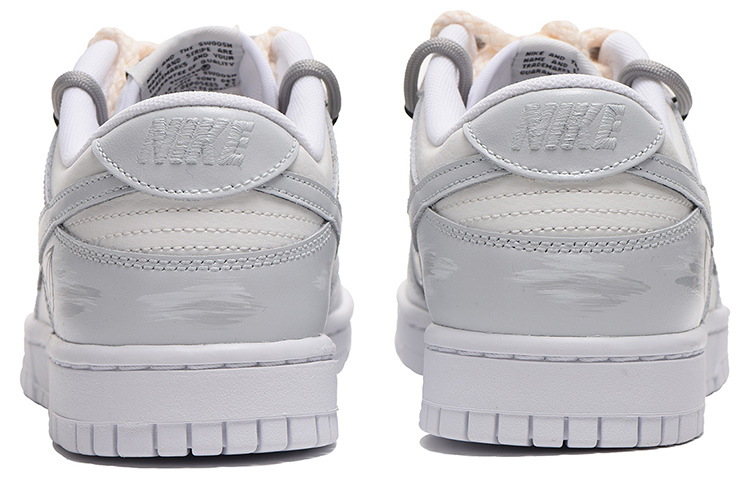 Shop 【定制鞋】耐克Dunk低帮复古“灰色解构涂鸦” DJ6188-101(Team拾伍-男款米白纸飞机解构)