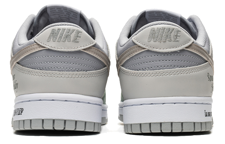 Shop [Sepatu Custom] Nike Dunk Low Retro 'Grafiti Liburan Abu-Hijau' DJ6188-003(TeamB-罗马假日灰绿S-BOX)