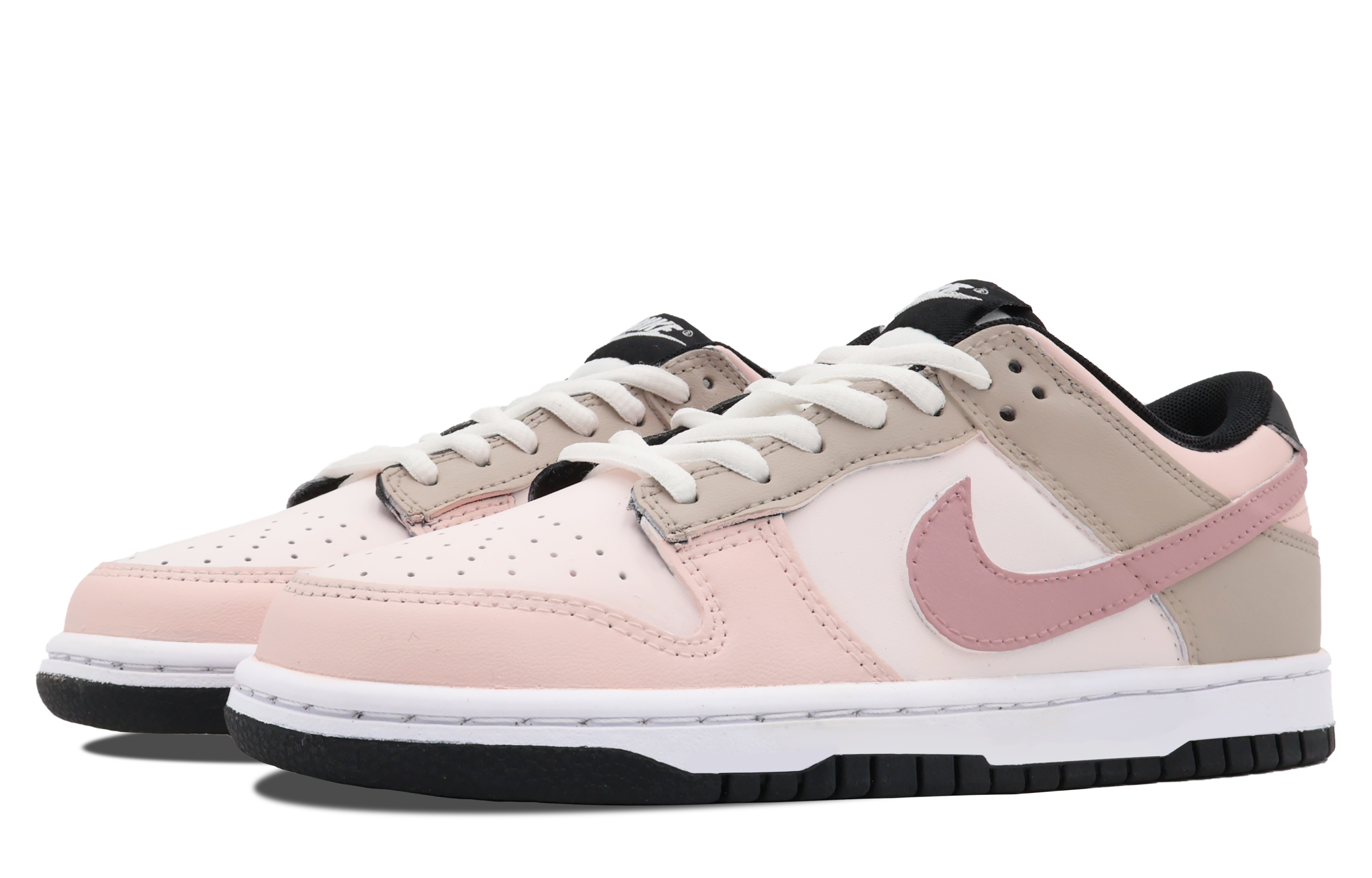 Lookbook [定制鞋款] 耐克Dunk Low 复古款 '灰粉色' DD1391-100(Team53-男款乌梅子酱S-BOX)