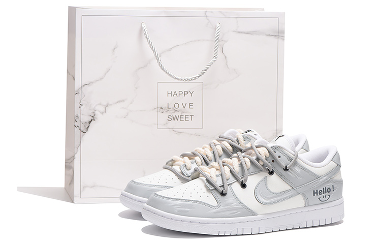 [Custom Shoes] Nike Dunk Low Retro 'Grey Smiley'