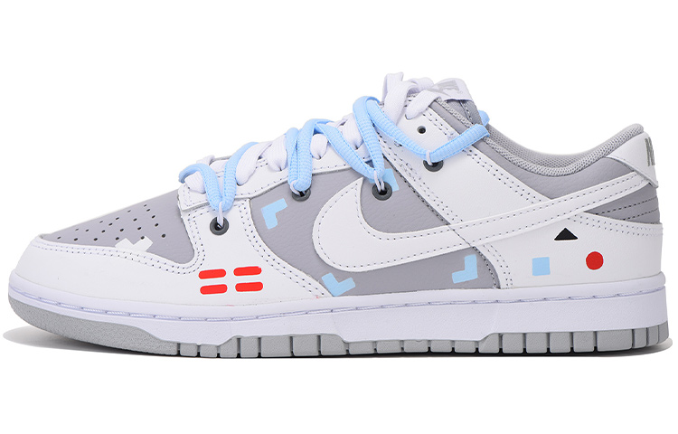 Buy 나이키 덩크 로우 레트로 '회백색' (커스텀) DJ6188-003(Team拾伍-男款简约电玩SBOX)