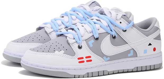 나이키 덩크 로우 레트로 '회백색' (커스텀) DJ6188-003(Team拾伍-男款简约电玩SBOX) Lookbook 나이키 덩크 로우 레트로 '회백색' (커스텀) DJ6188-003(Team拾伍-男款简约电玩SBOX)