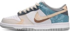 Buy カスタム ダンク ロー "グレー/白/青" DJ6188-003(TeamE-男款潮流印花灰白蓝BOX)