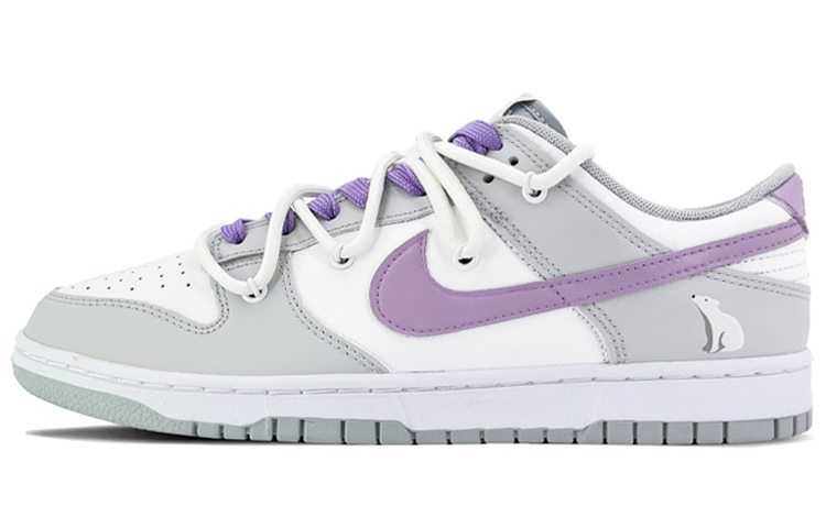 Buy [カスタムシューズ] ナイキ ダンク ロー レトロ 'グレー ホワイト パープル' DJ6188-003(TeamK-冰川)