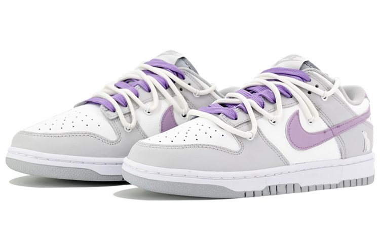 Lookbook [カスタムシューズ] ナイキ ダンク ロー レトロ 'グレー ホワイト パープル' DJ6188-003(TeamK-冰川)