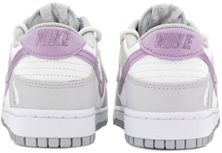 【定製球鞋】Nike Dunk Low Retro 解構鞋帶 北極熊 高街 復古 低幫 板鞋 男款 灰白紫 Shop 【定製球鞋】Nike Dunk Low Retro 解構鞋帶 北極熊 高街 復古 低幫 板鞋 男款 灰白紫