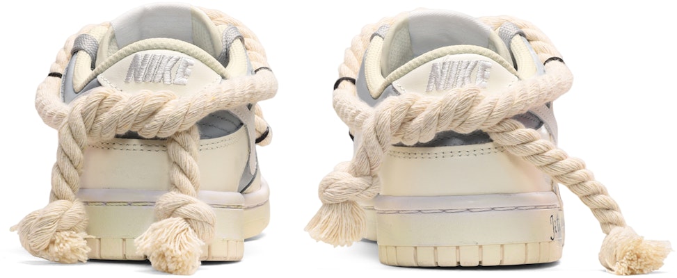 【カスタムシューズ】ナイキ ダンク ロー レトロ『グレー ホワイト イエロー - スマイリーフェイス』 DJ6188-100(TeamE-男款麻绳笑脸灰白黄) Shop 【カスタムシューズ】ナイキ ダンク ロー レトロ『グレー ホワイト イエロー - スマイリーフェイス』 DJ6188-100(TeamE-男款麻绳笑脸灰白黄)