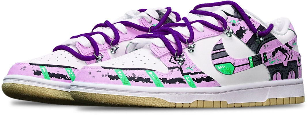 Nike Dunk Low Retro Gundam Cyberpunk Rojo Morado DV0833-100(TeamT-战损III红紫S-BOX) Lookbook Nike Dunk Low Retro Gundam Cyberpunk Rojo Morado DV0833-100(TeamT-战损III红紫S-BOX)