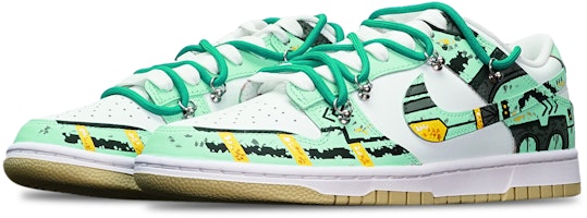 Zapatillas Nike Dunk Low Retro 'Gundam Cyberpunk Verde Blanco' DV0833-100(TeamT-战损III绿白S-BOX) Lookbook Zapatillas Nike Dunk Low Retro 'Gundam Cyberpunk Verde Blanco' DV0833-100(TeamT-战损III绿白S-BOX)
