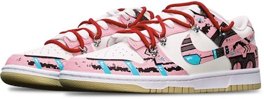 カスタム ダンク ロー レトロ "ガンダムピンク/ホワイト" DV0833-100(TeamT-战损III粉白S-BOX) Lookbook カスタム ダンク ロー レトロ "ガンダムピンク/ホワイト" DV0833-100(TeamT-战损III粉白S-BOX)