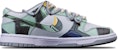 나이키 덩크 로우 레트로 '건담 유니콘' (커스텀) DJ6188-001(TeamT-机械扎古白灰绿S-BOX)