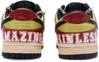 【定製球鞋】 Nike Dunk Low Retro 姜戈 手繪噴繪鏈條鞋帶 低幫 板鞋 男款 黑紅 Purchase 【定製球鞋】 Nike Dunk Low Retro 姜戈 手繪噴繪鏈條鞋帶 低幫 板鞋 男款 黑紅