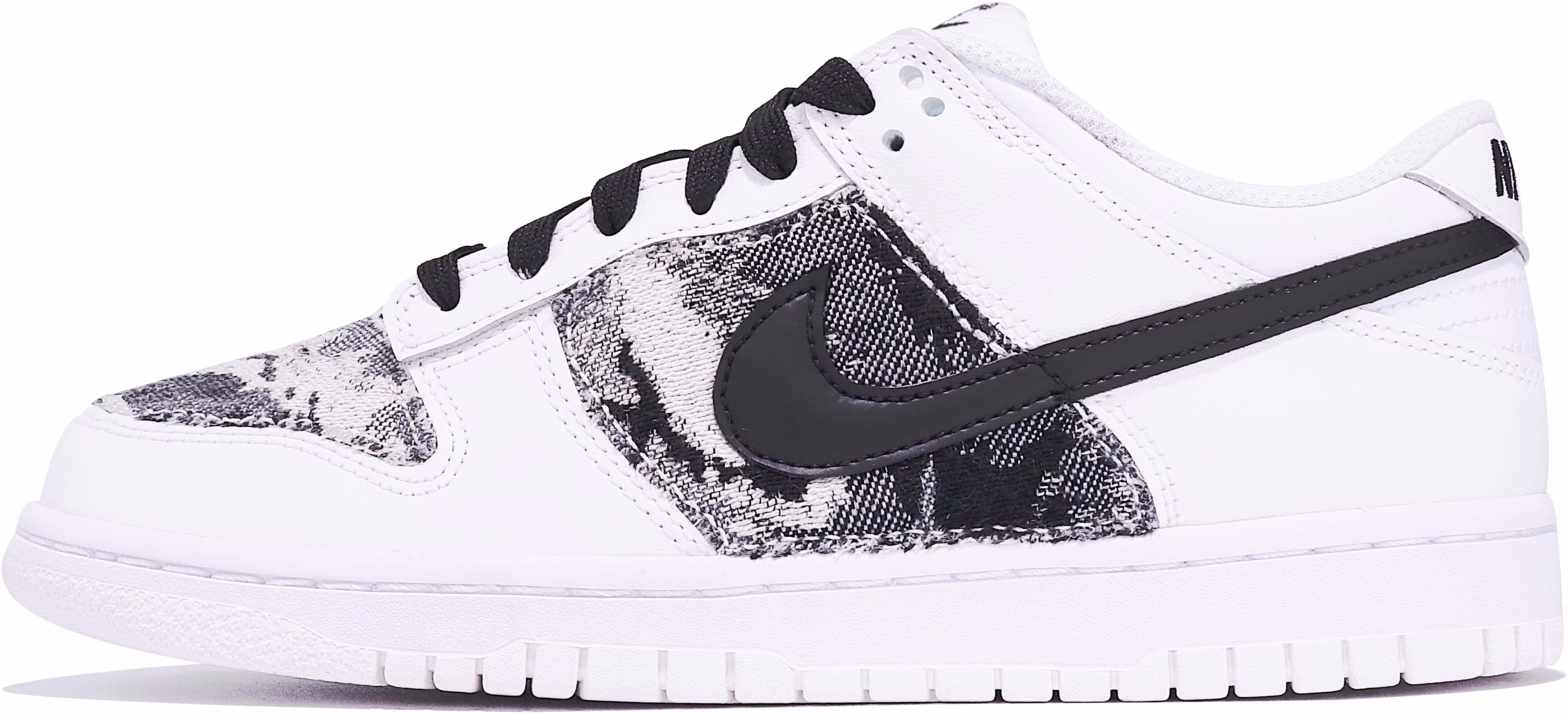 custom-shoes-nike-dunk-low-retro-handcrafted-ink-art-black-white