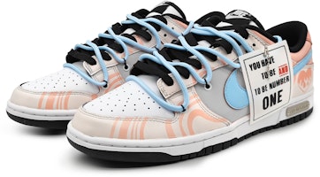 【定制球鞋】Nike Dunk Low Retro 心動旋律 律動色彩 愛神 為愛而生 情侶款 低幫 板鞋 男款 粉灰 Lookbook 【定制球鞋】Nike Dunk Low Retro 心動旋律 律動色彩 愛神 為愛而生 情侶款 低幫 板鞋 男款 粉灰