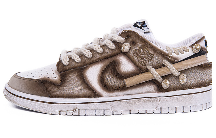 Buy [Kasut Custom] Nike Dunk Low Retro 'Hemp Burlap' DJ6188-101(Team1-男款钻木取火)