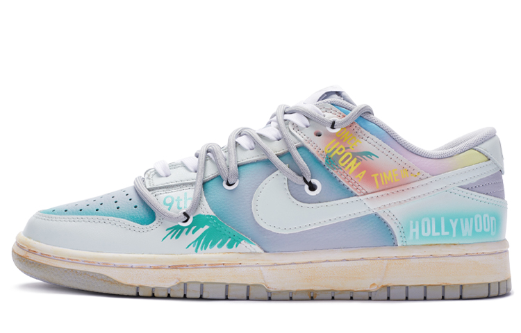 Buy [Sepatu Custom] Nike Dunk Low Retro 'Hollywood West Coast Abu Putih' DJ6188-003(TeamR-好莱坞往事男款)