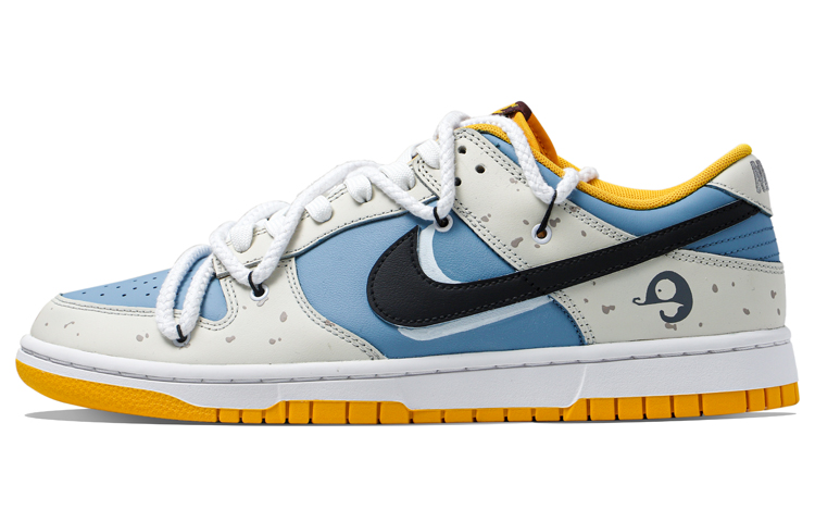 Buy [Sepatu Kustom] Nike Dunk Low Retro 'Honey Yuzu Deconstructed Biru Putih' DD1391-702(Team34-蜂蜜柚子)