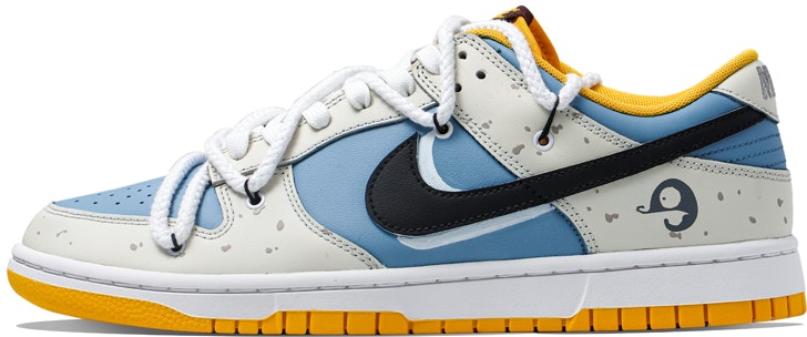custom-shoes-nike-dunk-low-retro-honey-yuzu-deconstructed-blue-white