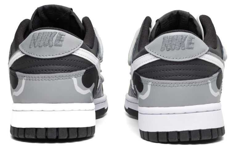 Shop [定制鞋款] 耐克Dunk Low Retro '热血解构动漫火焰渐变' DJ6188-002(Teamfour-男款火浪黑白灰)