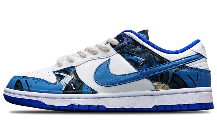 Buy [Sepatu Custom] Nike Dunk Low Retro 'Hyper Cobalt Cyberpunk' DD1391-001(TeamT-男款赛博朋克北卡蓝)