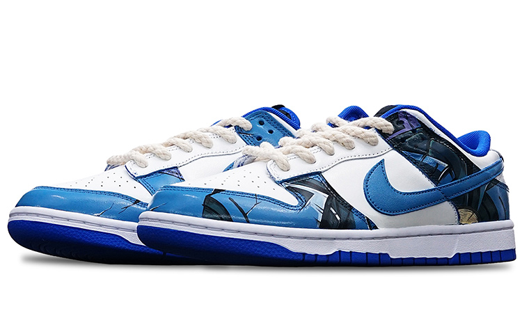 Lookbook [Sepatu Custom] Nike Dunk Low Retro 'Hyper Cobalt Cyberpunk' DD1391-001(TeamT-男款赛博朋克北卡蓝)