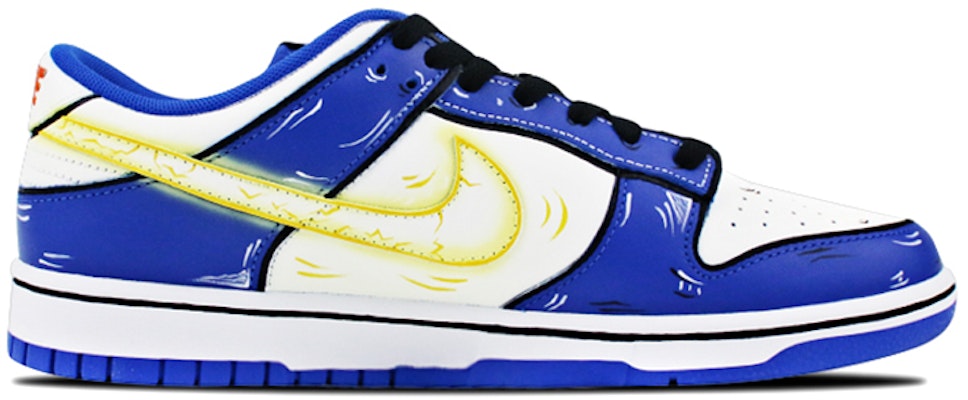 나이키 덩크 로우 레트로 '초사이어인 코발트' (커스텀) DD1391-001(Team叁-男款喷绘手绘白蓝贝吉塔) Order 나이키 덩크 로우 레트로 '초사이어인 코발트' (커스텀) DD1391-001(Team叁-男款喷绘手绘白蓝贝吉塔)
