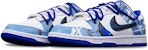 나이키 덩크 로우 레트로 '하이퍼 코발트 디컨스트럭티드' (커스텀) DD1391-001(TeamT-解构机械雾霾蓝S-BOX)