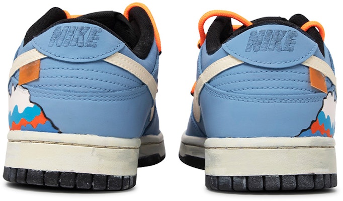 【定制球鞋】Nike Dunk Low Retro 冰淇淋 復古 塗鴉 字母 情侶解構 低幫 板鞋 男款 藍橙 Shop 【定制球鞋】Nike Dunk Low Retro 冰淇淋 復古 塗鴉 字母 情侶解構 低幫 板鞋 男款 藍橙