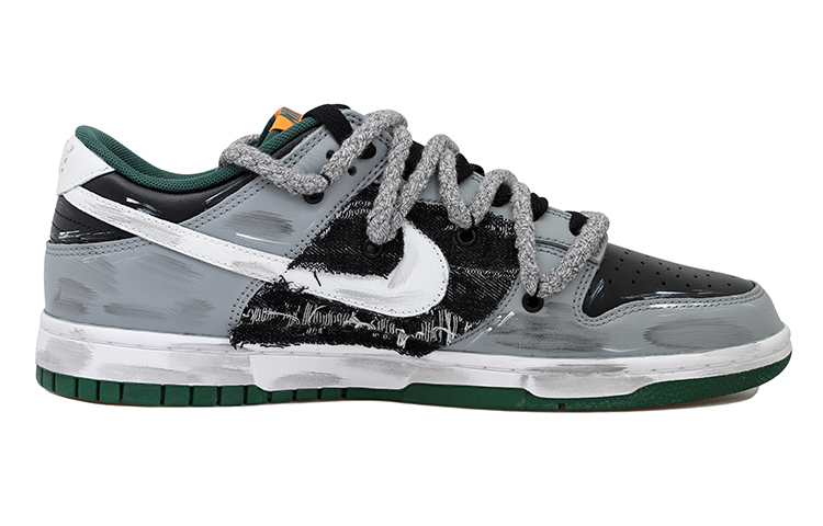 Order ナイキ ダンク ロー レトロ "インダストリアル グラフィティ" (黒灰白) DD1391-300(Team拾玖-贴布工业风S-BOX)