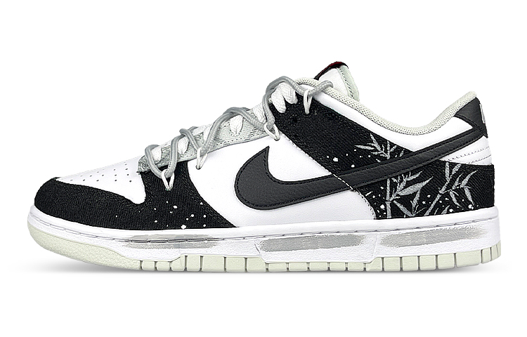 Buy [Zapatillas Personalizadas] Nike Dunk Low Retro 'Ink Bamboo' DV0827-100(Team47-男黑白竹解BOX)